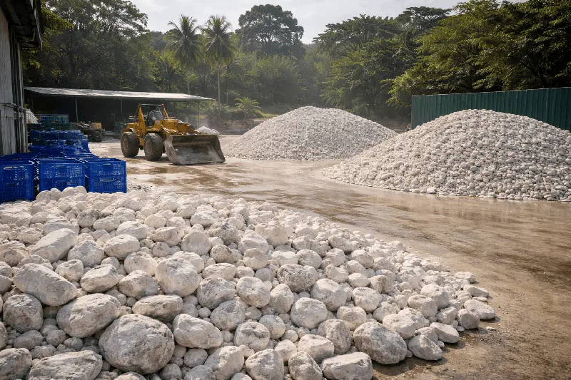 Quartz grits material